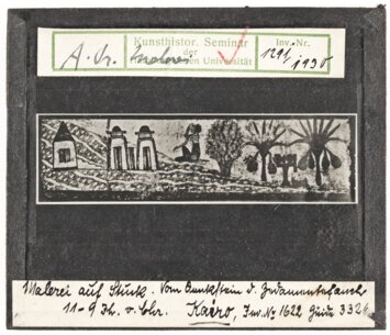 Vorschaubild Ägyptisches Dorf. Malerei auf Stuck. Kairo, Ägypt. Museum Inv. Nr. 1622 Diasammlung